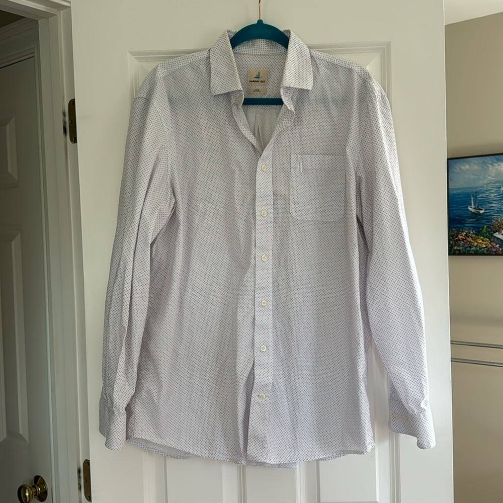 johnnie-O Hangin’ Out shirt size large